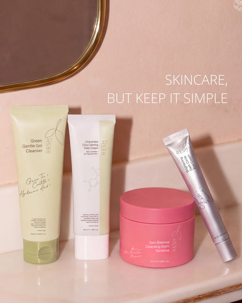 When it comes to skincare, more isn’t always better. ✨
Cleanse, hydrate, care — everything you need in one simple routine.
Skincare, but keep it simple. 💗
#ReshLab #Skincare